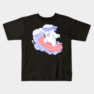 Tuna feat Rice Sushi surfing Kids T-Shirt